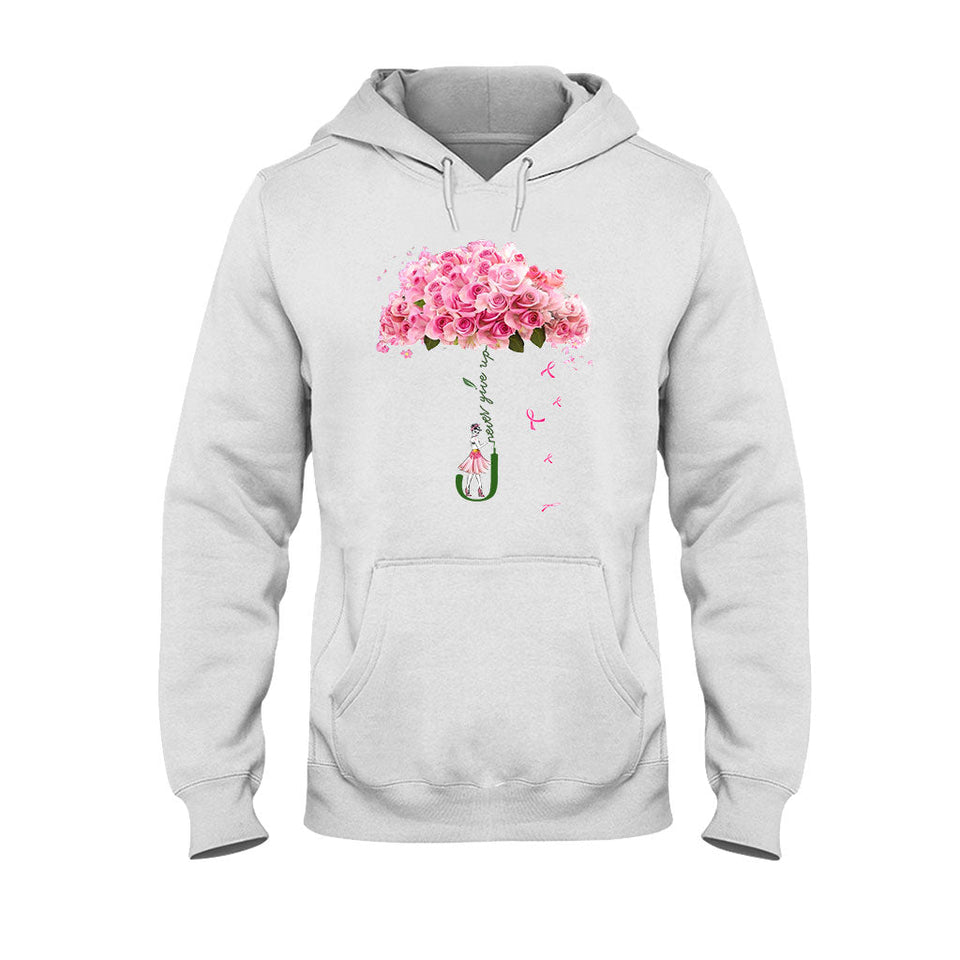 Never Give Up - Breast Cancer Awareness T-shirt and Hoodie