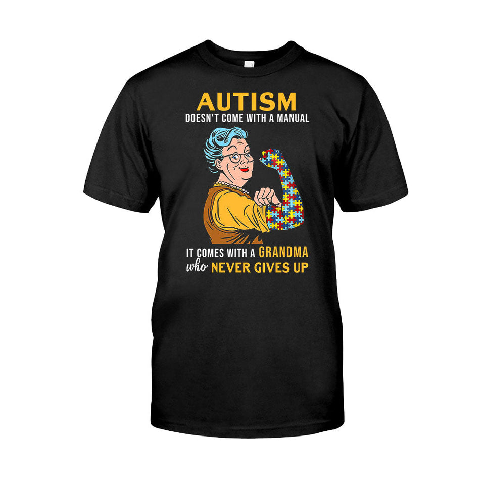 T-shirt et sweat à capuche « Ne jamais abandonner » pour la sensibilisation à l'autisme 112021