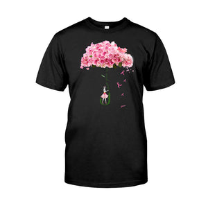 Never Give Up - Breast Cancer Awareness T-shirt and Hoodie