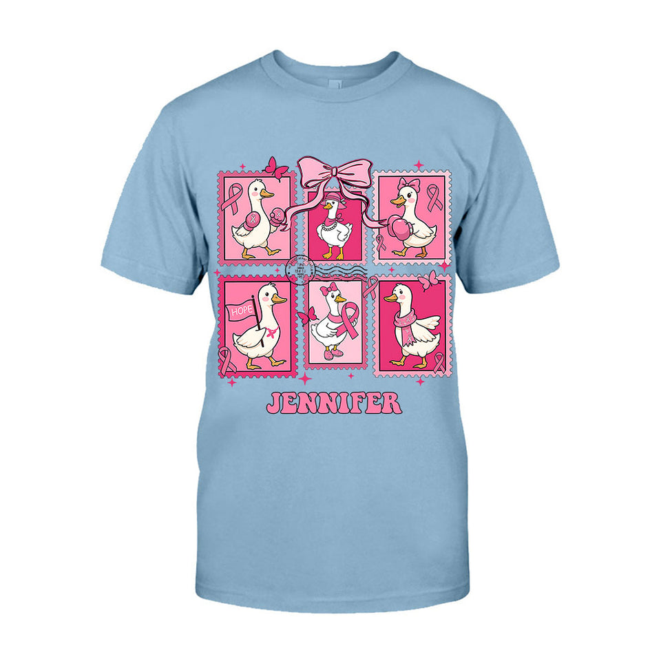 En octobre, on porte du rose - T-shirt et sweat à capuche personnalisés pour la sensibilisation au cancer du sein