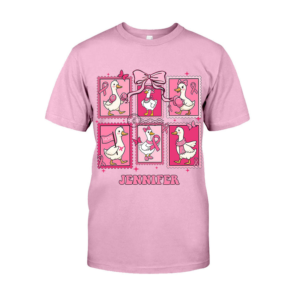 En octobre, on porte du rose - T-shirt et sweat à capuche personnalisés pour la sensibilisation au cancer du sein