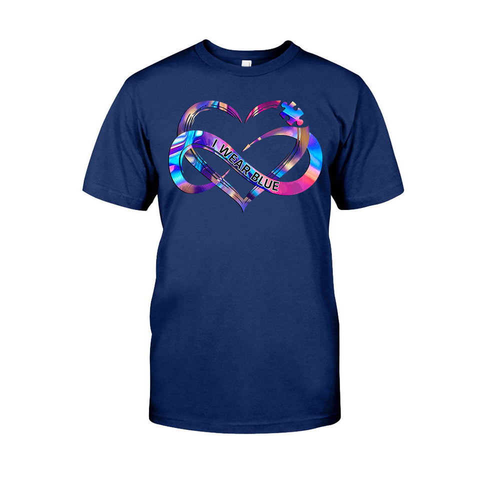 I Wear Blue - Autism Awareness Personalized T-shirt And Hoodie