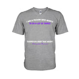 I Am A Person Who Wants To Do A Lot Of Things - Personalized Fibromyalgia Awareness T-shirt and Hoodie
