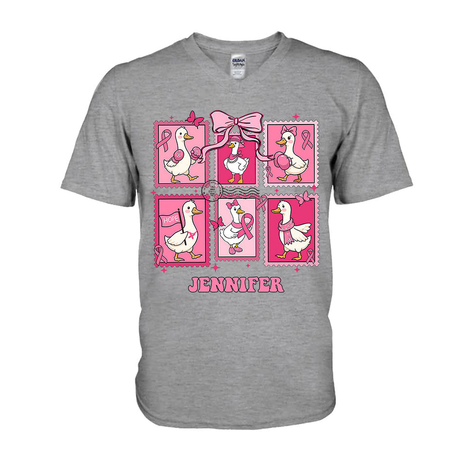 En octobre, on porte du rose - T-shirt et sweat à capuche personnalisés pour la sensibilisation au cancer du sein