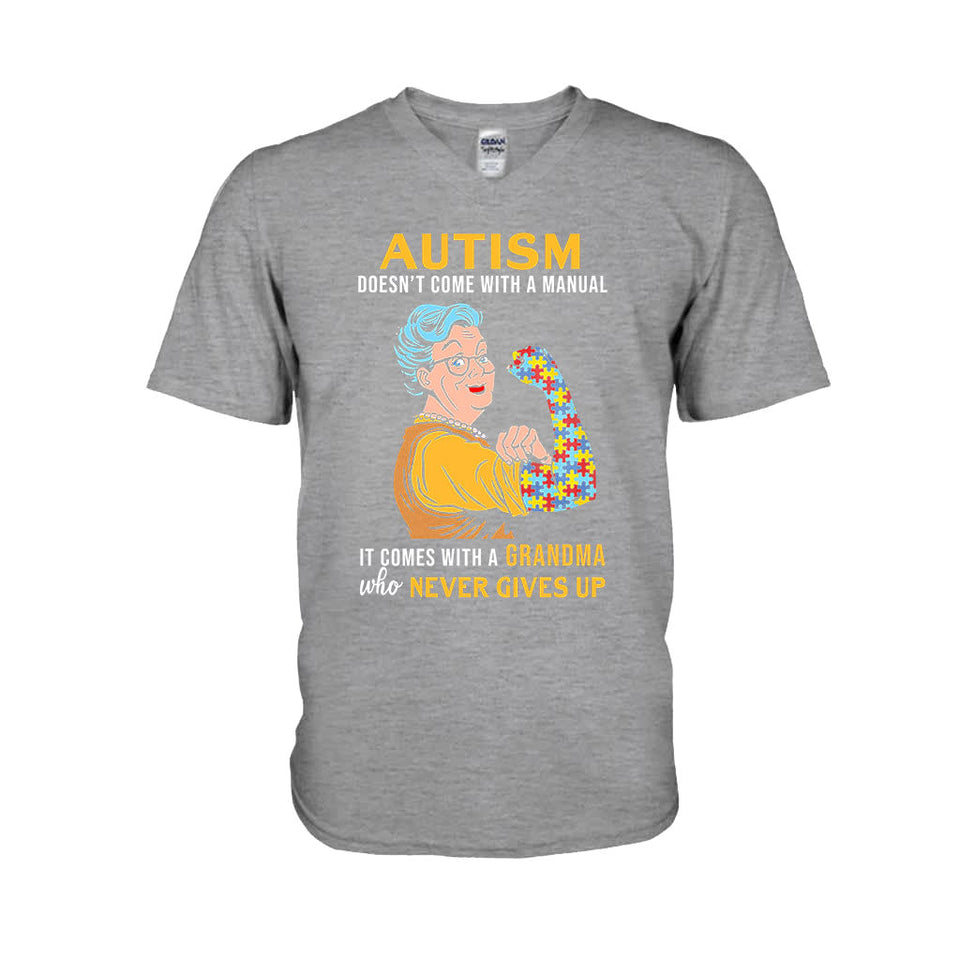 T-shirt et sweat à capuche « Ne jamais abandonner » pour la sensibilisation à l'autisme 112021