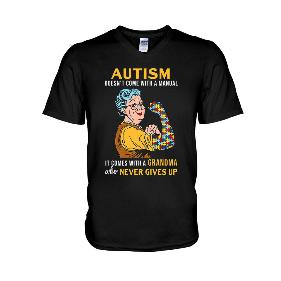 T-shirt et sweat à capuche « Ne jamais abandonner » pour la sensibilisation à l'autisme 112021