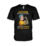 T-shirt et sweat à capuche « Ne jamais abandonner » pour la sensibilisation à l'autisme 112021