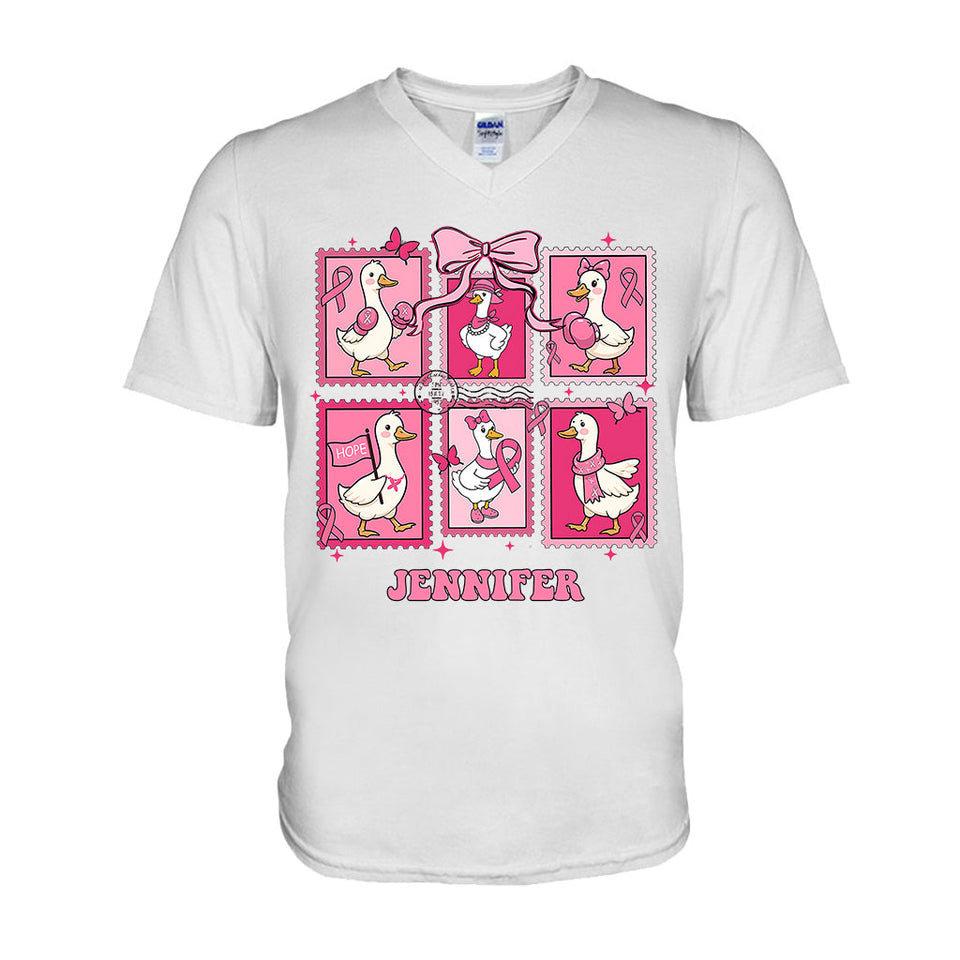En octobre, on porte du rose - T-shirt et sweat à capuche personnalisés pour la sensibilisation au cancer du sein