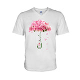 N'abandonnez jamais - T-shirt et sweat à capuche de sensibilisation au cancer du sein 072021