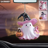 Breast Cancer Awareness - Personalized Breast Cancer Awareness Car Ornament