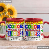 Autism Awareness - Personalized Autism Awareness Accent Mug