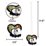 Je suis toujours avec toi - Ornement de voiture transparent commémoratif personnalisé « Je suis toujours avec toi »