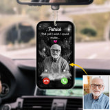 L'appel que j'aurais aimé passer - Ornement de voiture commémoratif personnalisé