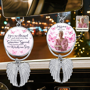 You Are Missed Each And Everyday - Personalized Memorial Wings Ornament