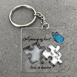 Ornement de voiture transparent commémoratif personnalisé - Papillon Libellule Plume Céleste