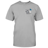 T-shirt brodé commémoratif personnalisé avec motif papillon, libellule et plume céleste
