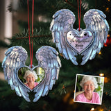 Forever In My Heart - Personalized Memorial Shaped Aluminium Ornament (Print On Both Side)