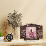 Jamais oublié·e - Plaque commémorative personnalisée en bois double couche