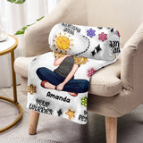 God Is So Much Bigger Than - Personalized Christian Blanket