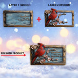 Je suis toujours avec toi - Plaque commémorative personnalisée en bois double couche