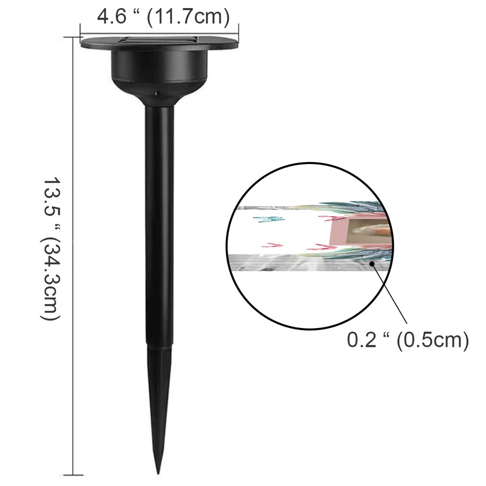 En souvenir de - Lampe solaire commémorative personnalisée pour jardin