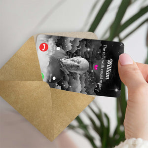 L'appel que j'aurais aimé pouvoir répondre - Carte commémorative personnalisée à insérer dans un portefeuille