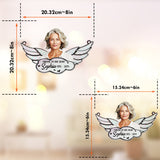 À jamais dans nos cœurs - Ornement commémoratif personnalisé à suspendre à la fenêtre, attrape-soleil 