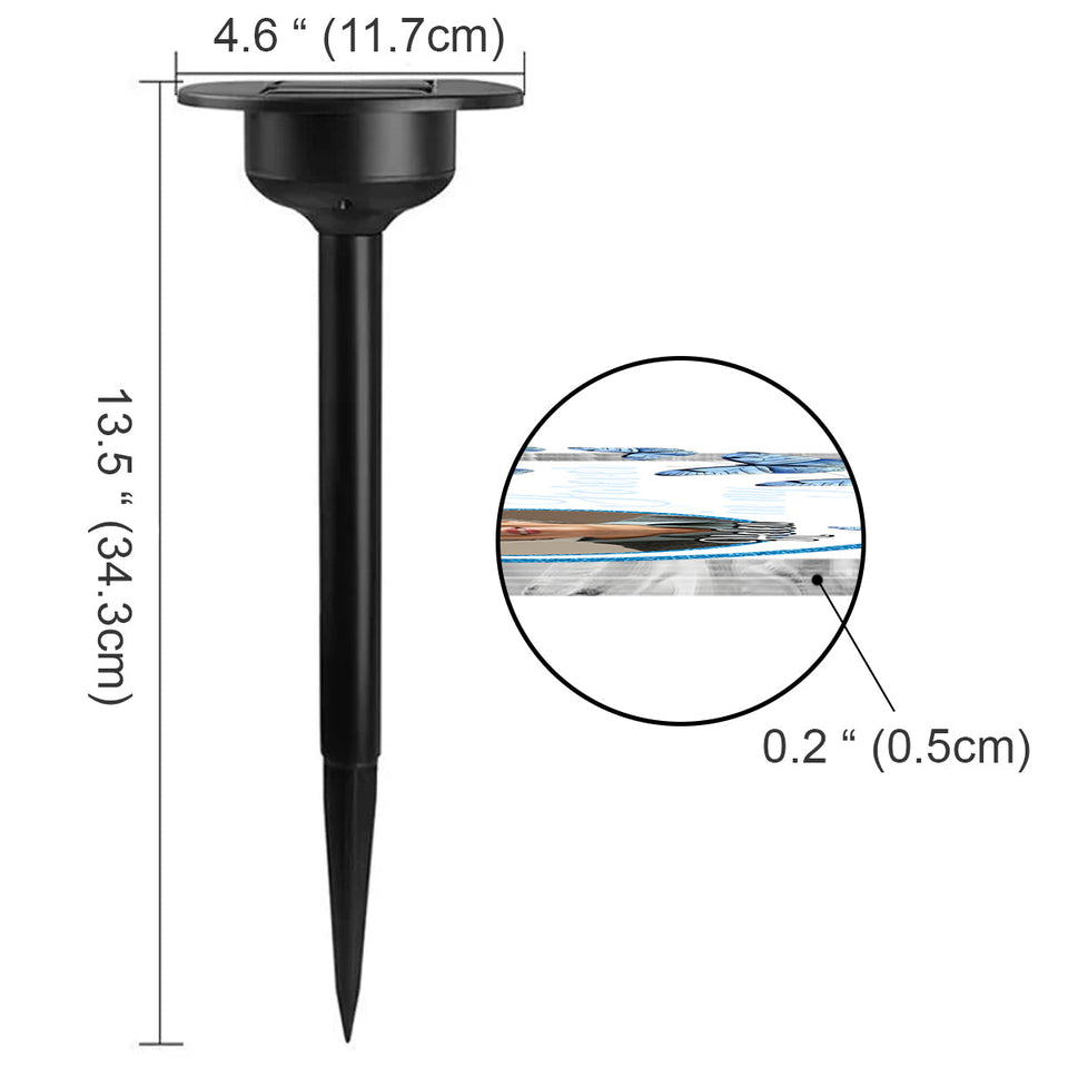 À jamais dans mon cœur - Lampe solaire commémorative personnalisée pour jardin