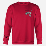 Memorial Butterfly Dragonfly Heaven Feather - Personalized Memorial Embroidered Sweater