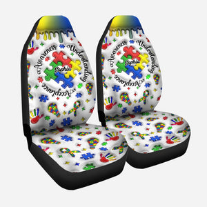 Autism Awareness - Personalized Autism Awareness Seat Covers