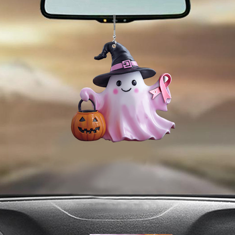 Breast Cancer Awareness - Personalized Breast Cancer Awareness Car Ornament