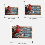 Je suis toujours avec toi - Plaque commémorative personnalisée en bois double couche