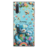 Coque de téléphone personnalisée Maman Ours pour la sensibilisation à l'autisme