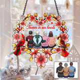 Forever In Our Heart - Personalized Memorial Window Hanging Suncatcher Ornament