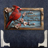 Je suis toujours avec toi - Plaque commémorative personnalisée en bois double couche