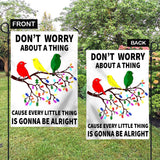 Ne vous inquiétez de rien - Drapeau de jardin de sensibilisation à l'autisme
