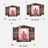 Jamais oublié·e - Plaque commémorative personnalisée en bois double couche
