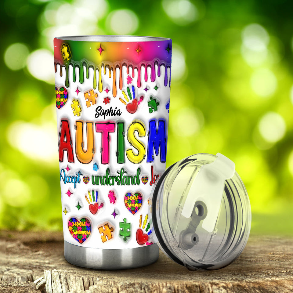 Autism Awareness - Personalized Autism Awareness Tumbler