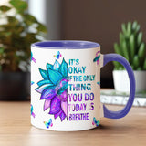 Mug de prévention du suicide : « Ce n’est pas grave si la seule chose que vous faites aujourd’hui est respirer ».