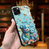 Coque de téléphone personnalisée Maman Ours pour la sensibilisation à l'autisme