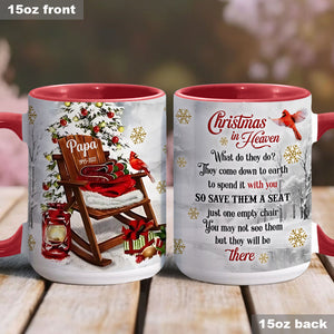 Christmas In Heaven - Personalized Memorial Accent Mug