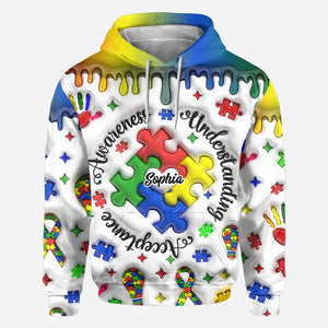 Autism Awareness - Personalized Autism Awareness All Over Shirt