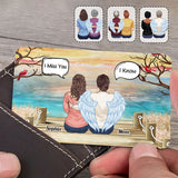 Tu me manques, je le sais - Carte commémorative personnalisée à insérer dans un portefeuille