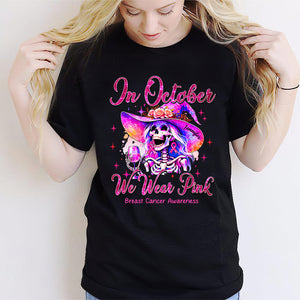 In October We Wear Pink - Personalized Breast Cancer Awareness T-shirt And Hoodie