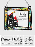 The Sky Looks Different In Loving Memory - Personalized Memorial Window Hanging Suncatcher Ornament