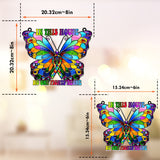 Dans cette maison, personne ne se bat seul - Attrape-soleil décoratif à suspendre à la fenêtre pour la sensibilisation à l'autisme 