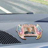 En souvenir de - Clip de pare-soleil de voiture personnalisé en forme de mémorial