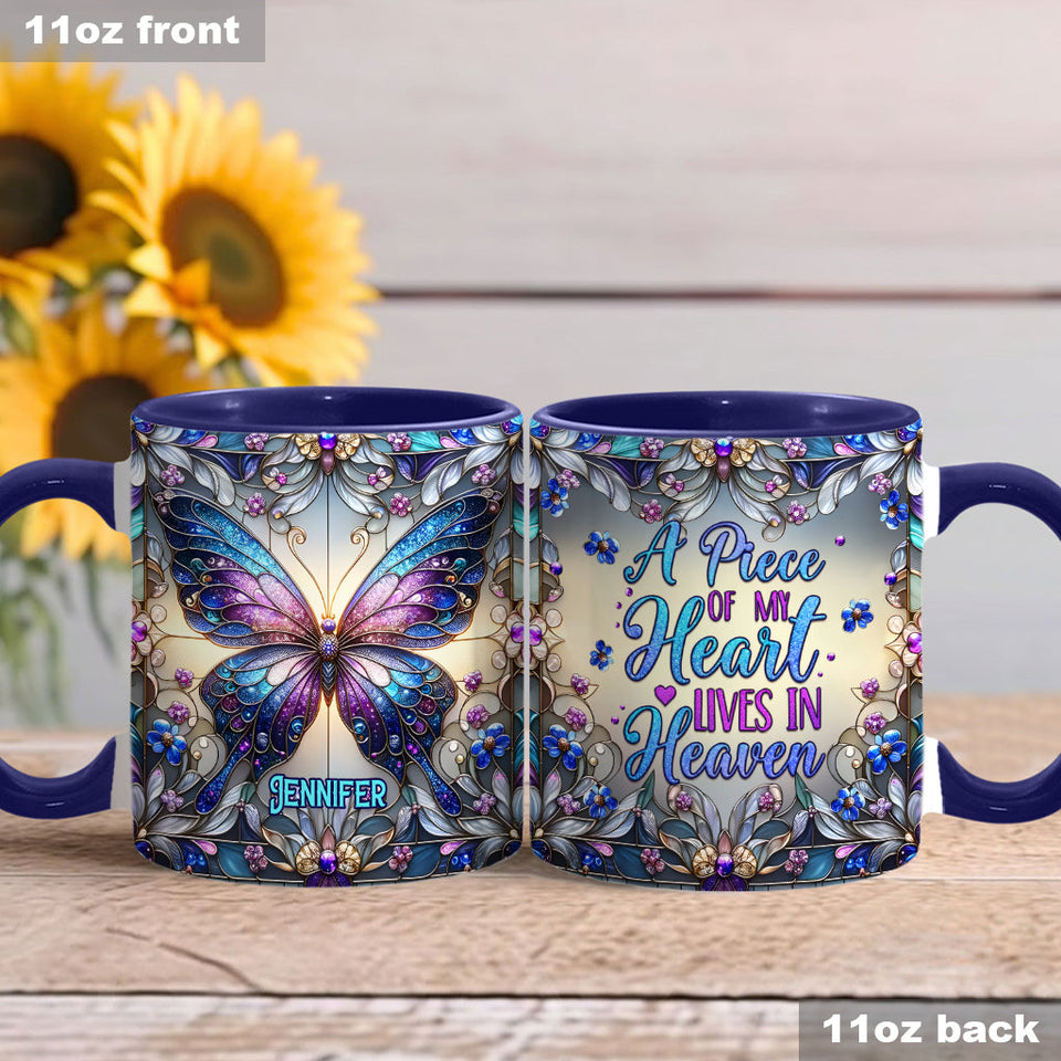 A Big Piece Of My Heart - Personalized Memorial Accent Mug