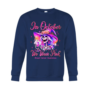 In October We Wear Pink - Personalized Breast Cancer Awareness T-shirt And Hoodie