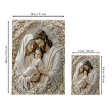 La Sainte Famille - Drapeau de jardin chrétien